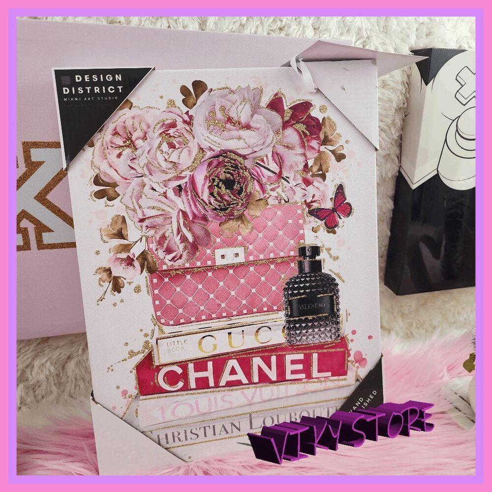 💕 NWT Design District Fashion Wall Decor Gift Set 14x8 Art Piece 💕